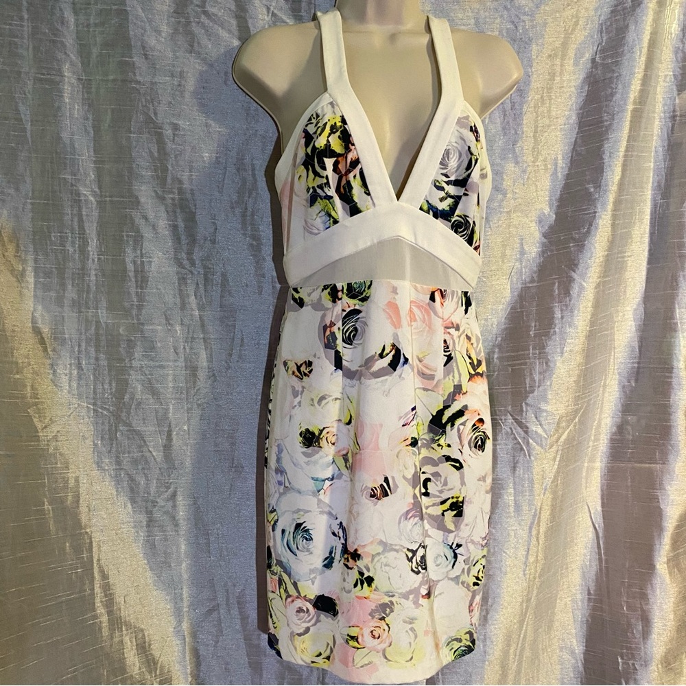 Minty Meets Munt dress SZ S no fabric tag,GUC fully lined, low cut front & back